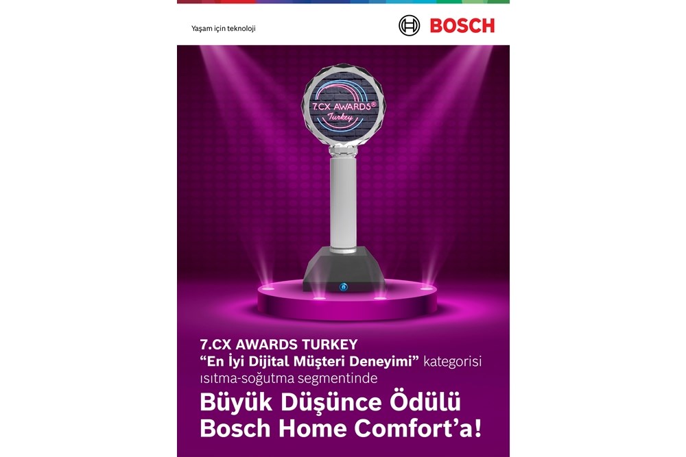 Bosch Home Comfort'a CX Awards Turkey'den Prestijli Ödül