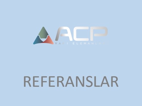 ACP Yapı Yapı Tipolojilerine Göre Referanslar